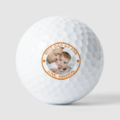 Balles De Golf BEST DAD BY PAR PAR Photo personnalisée (Recto)