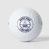 Balles De Golf Best Dad By Par Personalized Golfer Name (Devant)