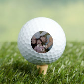 Balles De Golf Best Dad Ever Custom Photo  (T-shirt Insitu)