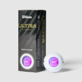 Balles De Golf BEST DAD OF PAR Gradient Design simple (Emballage)