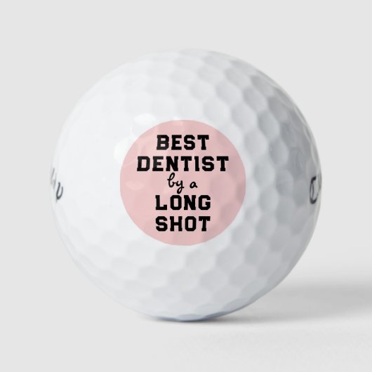 Balles De Golf Best Dentist Gift (Devant)