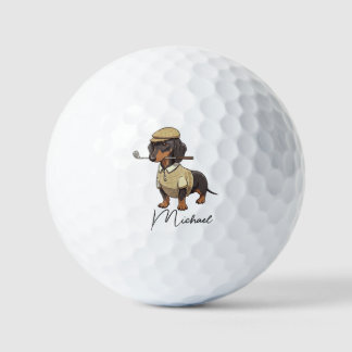Balles De Golf Best Dog Dad By Par Dachshund Name Golf Ball
