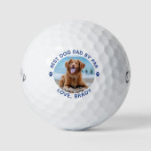 Balles De Golf Best DOG DAD Par Par Par Customisé Photo Empreinte (Devant)