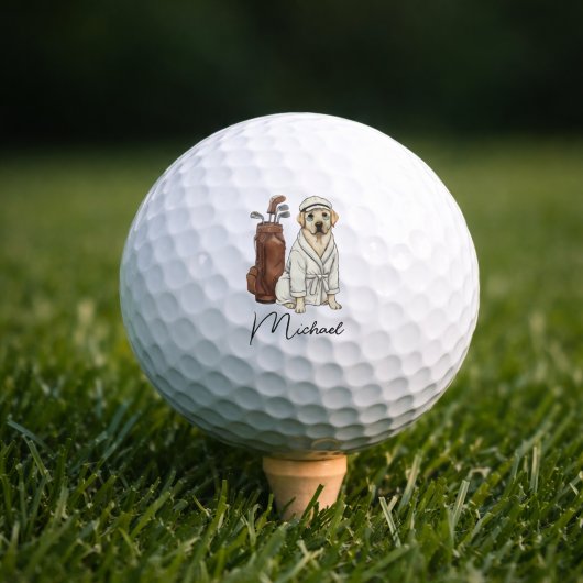 Balles De Golf Best Dog Dad Personalized Gift Club Golf Balls