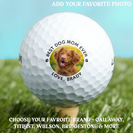 Balles De Golf Best DOG MOM Jamais Personnalisé Animaux de compag