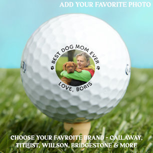 Balles De Golf Best DOG MOM Jamais Personnalisé Pet Photo Callawa