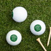 Balles De Golf Best Grandpa by Par Custom Green White (Herbe in situ)
