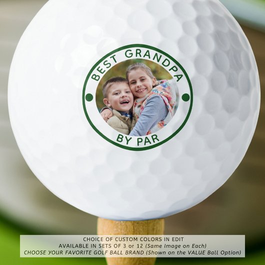 Balles De Golf BEST GRANDPA moderne PAR PAR Photo Balls DE Golf