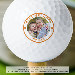 Balles De Golf BEST GRANDPA PAR PAR Photo Couleur personnalisée