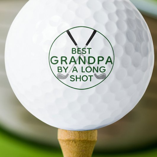 Balles De Golf BEST GRANDPA PAR UN LONG TIRAGE Funny Green Golf C