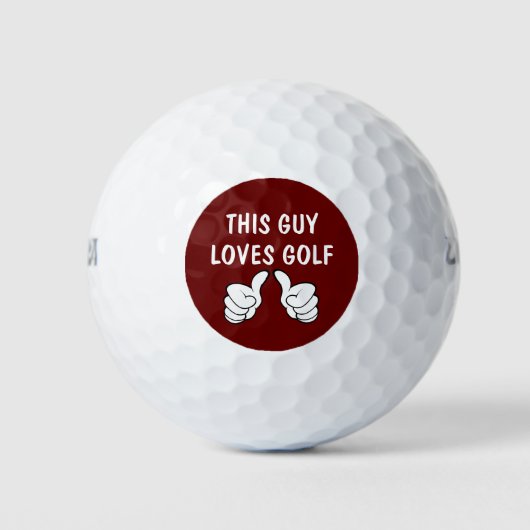 Balles De Golf Best Guys Golf Lover Golf Balls (Devant)