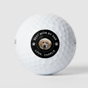 Balles De Golf Best Mom By Par Par Dog Empreinte de patte Photo T