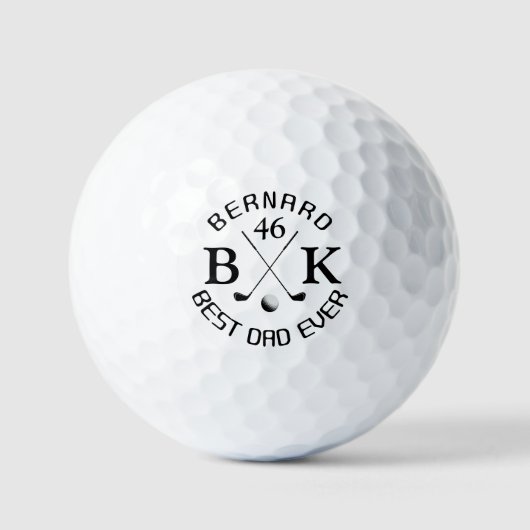 Balles De Golf Best Papa Golf Ball avec son nom (Recto)