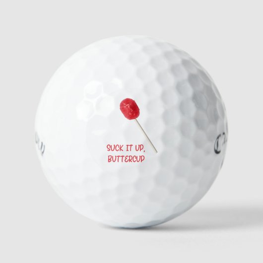 Balles De Golf Beurre à la sueur avec la sucette rouge (Recto)