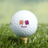 Balles De Golf Beurre d'arachide mignonne et caricature sandwich  (T-shirt Insitu)