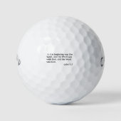 BALLES DE GOLF BIBLE QUOTE JOHN (Devant)