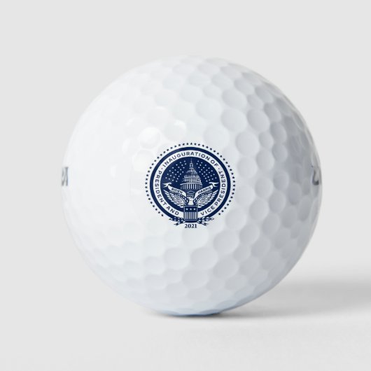 Balles De Golf Biden Harris Logo Inaugural Jour d'Inauguration 20 (Devant)