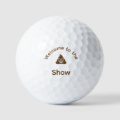 Balles De Golf Bienvenue au Poo Emoji Show Funny (Recto)