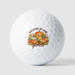 Balles De Golf Bienvenue dans notre Patch - Cosy Citrouille Patch