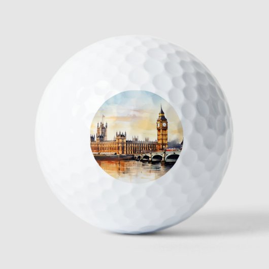 Balles De Golf Big Ben, Londres. (Recto)
