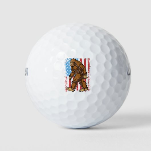 Balles De Golf Bigfoot American Flag 4th of July (Devant)