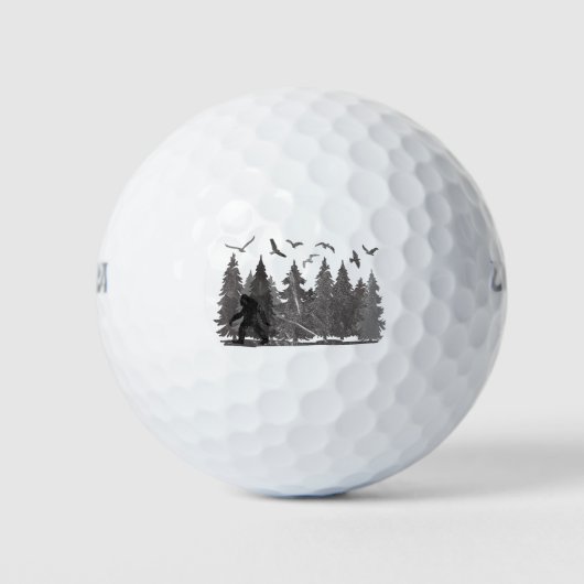 Balles De Golf Bigfoot dans la forêt Sasquatch Yeti (Devant)