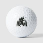 Balles De Golf Bigfoot Golfer Tree Funny Sasquatch Golfing Golf (Recto)