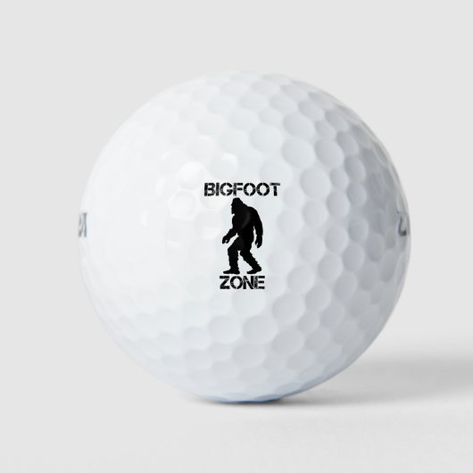Balles De Golf Bigfoot Zone Funny Bigfoot (Devant)