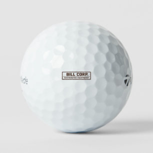 Balles De Golf Bill Corp. Équipement Distribué Prime