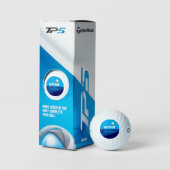 Balles De Golf billes de golf personnalisées nom de golfeur bleu (Conditionnement)