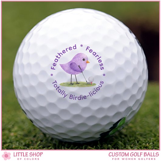 Balles De Golf Birdie Theme Women's Customizable