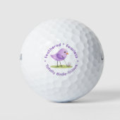 Balles De Golf Birdie Theme Women's Customizable (Devant)