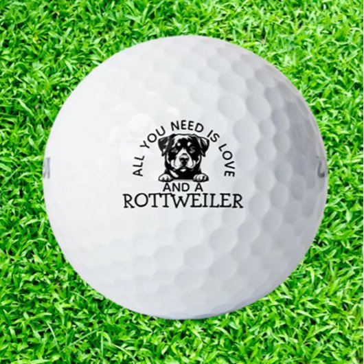 Balles De Golf  Birthday Gift for Rottweiler