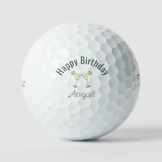 Balles De Golf  Birthday Margarita Toast Custom Titleist Pro V1 (Recto)