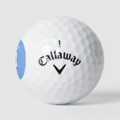 Balles De Golf Bison Solar Blue Golf Balls (Logo)