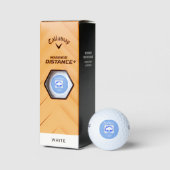 Balles De Golf Bison Solar Blue Golf Balls (Emballage)