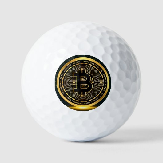 Balles De Golf Bitcoin Crypto (Recto)