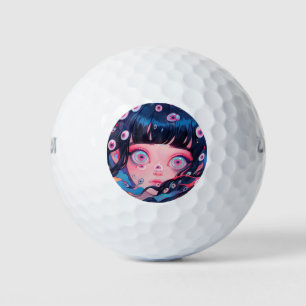Balles De Golf Bizarre Déplaisante mignonne Anime Girl