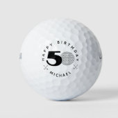 Balles De Golf Black 50e anniversaire Golf Balls (Devant)