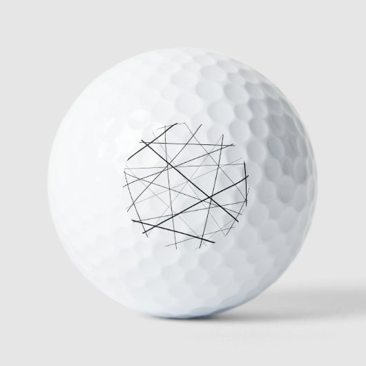 Balles De Golf Black and white geometric pattern (Recto)