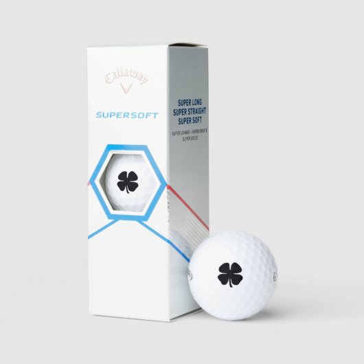 Balles de golf Black Clover Callaway Supersoft 3 p (Conditionnement)