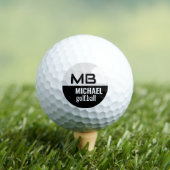 Balles De Golf Black I White Logo Golf Ball (T-shirt Insitu)