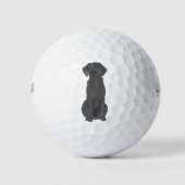 Balles De Golf Black Labrador (Devant)