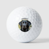 Balles De Golf Black Labrador, photo personnalisée (Recto)