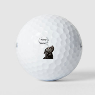 Balles De Golf Black Labrador Retriever Mème Avez-Vous Dit Ball ?