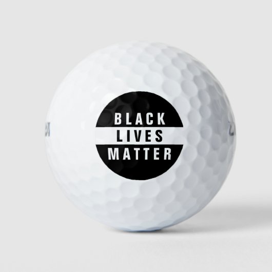 Balles De Golf Black Lives Matter Deux Tons (Devant)