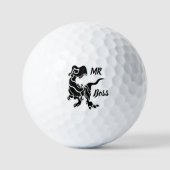 Balles De Golf Black Trex le Boss Dino (Recto)