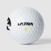 Balles De Golf Black White Deco (Logo)