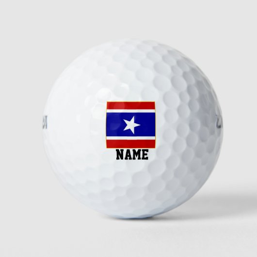 Balles De Golf BLANC ROUGE et BLEU (Devant)