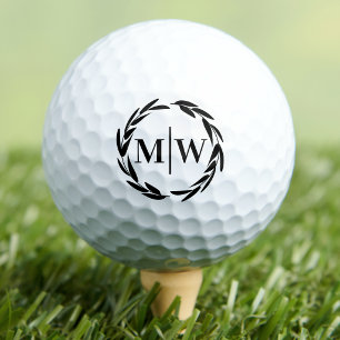 Balles De Golf Blason Personnalisé Monogramme